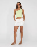 RUSTY Alannah Lounge Skirt - WHITE