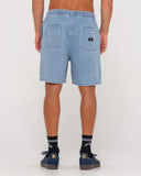 RUSTY Boys Manila Folder Denim Short - ASH BLUE