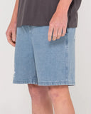 RUSTY Boys Manila Folder Denim Short - ASH BLUE