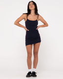 RUSTY Racer Mini Dress - NAVY