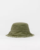 RUSTY Glimmer Bucket Hat Girls - ARMY GREEN