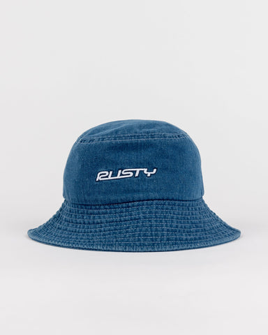 RUSTY - Miss Me Denim Bucket Hat - SEA BLUE