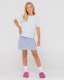 RUSTY Hibiscus Oversized Tee Girls - CELESTIAL BLUE