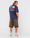 RUSTY Phenom Short Sleeve Tee - NAVY BLUE