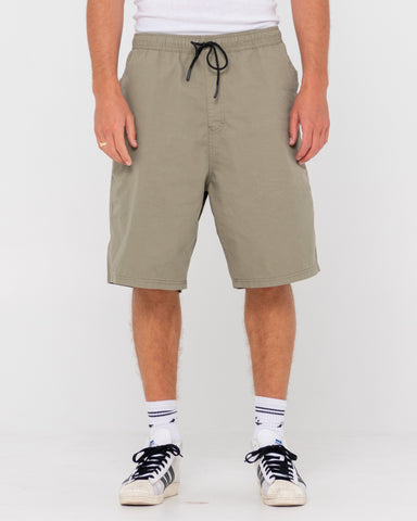 RUSTY - Wear Eva 22" Elastic Waist Baggy Short - SAVANNAH