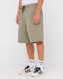 RUSTY - Wear Eva 22" Elastic Waist Baggy Short - SAVANNAH