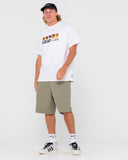 RUSTY - Wear Eva 22" Elastic Waist Baggy Short - SAVANNAH