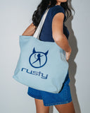 RUSTY Essentials Tote Bag - RETRO BLUE