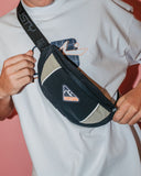 RUSTY Trisector Crossbody Bag - BLACK