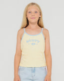 RUSTY Girls Britney Tank - PALE BANANA