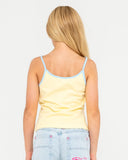 RUSTY Girls Britney Tank - PALE BANANA