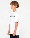 RUSTY Strike Out Tee Boys - WHITE