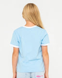 RUSTY Girls Bobbie Oversized Tee  - RETRO BLUE