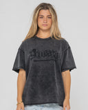 RUSTY Roxanne Feeln Rusty Oversize Tee - WASHED BLACK