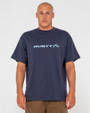 RUSTY Vital Short Sleeve Tee - NAVY BLUE 1