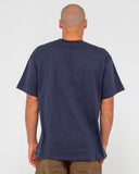 RUSTY Vital Short Sleeve Tee - NAVY BLUE 1
