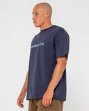 RUSTY Vital Short Sleeve Tee - NAVY BLUE 1