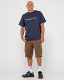 RUSTY Vital Short Sleeve Tee - NAVY BLUE 1