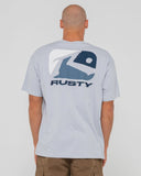 RUSTY Phenom Short Sleeve Tee - SMOKE BLUE