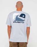 RUSTY Phenom Short Sleeve Tee - SMOKE BLUE