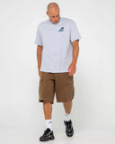 RUSTY Phenom Short Sleeve Tee - SMOKE BLUE