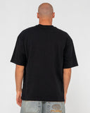 RUSTY Gaffa Taped Tee - BLACK