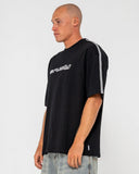 RUSTY Gaffa Taped Tee - BLACK