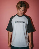 RUSTY Bubble Raglan Short Sleeve Tee - WHITE