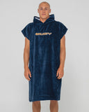 RUSTY Just Surfing Hooded Change Towel - NAVY BLUE