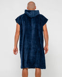 RUSTY Just Surfing Hooded Change Towel - NAVY BLUE