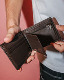RUSTY High River Leather Wallet - COFFEE