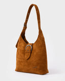 RUSTY Rodeo Suede Shoulder Bag - NUTSHELL
