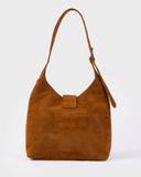 RUSTY Rodeo Suede Shoulder Bag - NUTSHELL