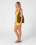 RUSTY Rodeo Suede Shoulder Bag - NUTSHELL