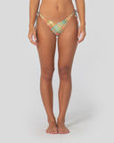 RUSTY Check Moi Midi Side Tie Bikini Bottom - MULTI CHECK