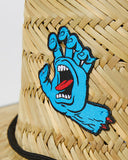 SANTA CRUZ Screaming Hand Patch Straw Hat - YOUTH