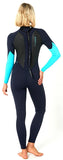 O'NEILL - Women's  Reactor 2 Back Zip Full Suit 3/2mm - ABYSS/AQUA