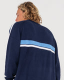 RUSTY - White Lines Knit Sweater - NAVY / BLUE ECRU