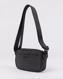 RUSTY Stellar Nylon Side Bag - BLACK