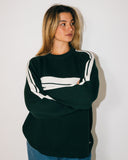 RUSTY White Lines Long Sleeve Crew Neck Knit - GREEN GABLES