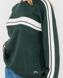RUSTY White Lines Long Sleeve Crew Neck Knit - GREEN GABLES