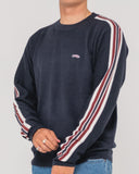 RUSTY Big Red Crew Neck Sweater - NAVY BLUE