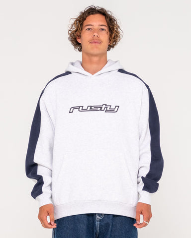 RUSTY 2K Sing Hooded Fleece - ECRU MARBLE