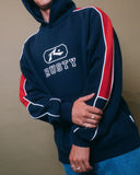 RUSTY Lenuff Hooded Fleece - NAVY BLUE