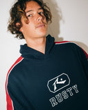 RUSTY Lenuff Hooded Fleece - NAVY BLUE