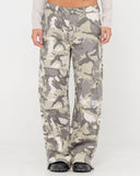 RUSTY Camo-Mile Low Rise Cargo Pant - CAMO
