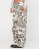 RUSTY Camo-Mile Low Rise Cargo Pant - CAMO