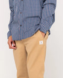 RUSTY Mid Boy Straight Fit Elastic Pant - KHAKI