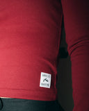 RUSTY - Essentials Ribbed Long Sleeve Tee - RHUBARB