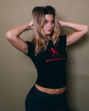 RUSTY Devil Power Baby Tee - BLACK